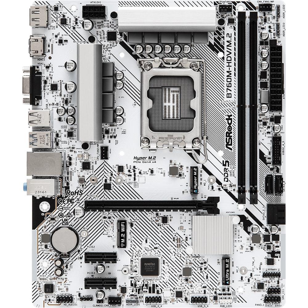 PLACA BASE ASROCK B760M-HDV M.2 1700 MATX/ 2X DDR5