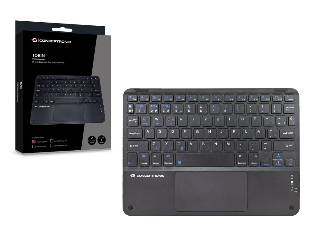 TECLADO CONCEPTRONIC TOBIN01BES INALAMBRICO
