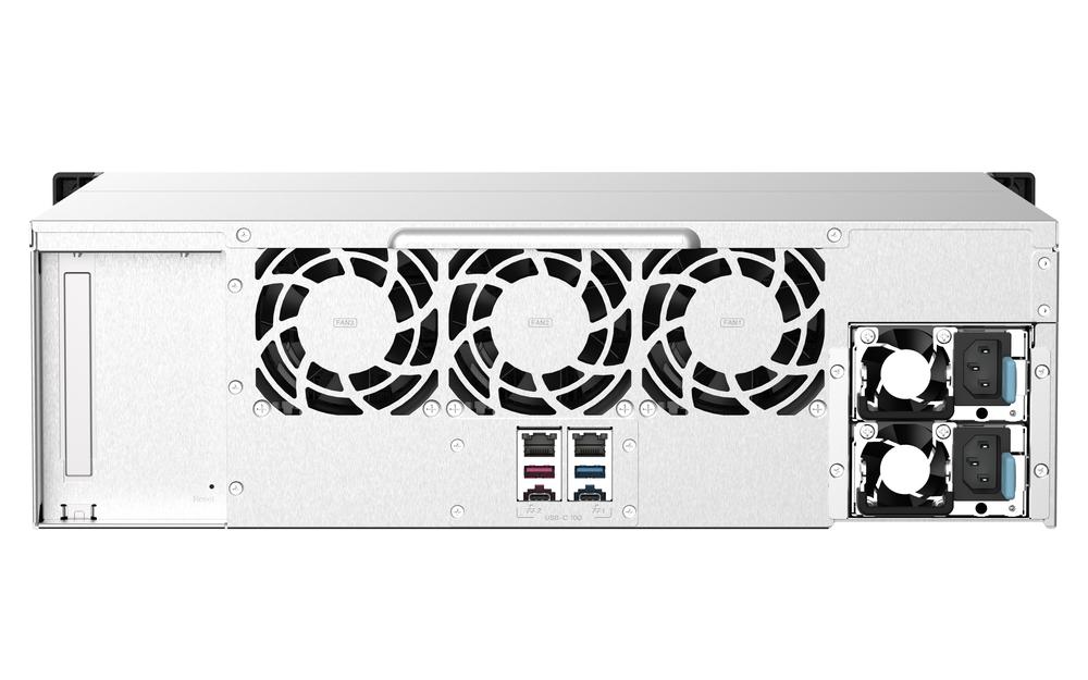 SERVIDOR NAS QNAP TS-1673AU-RP-16G 16 BAHIAS 3U RACK 16GB GIGABIT ETHERNET