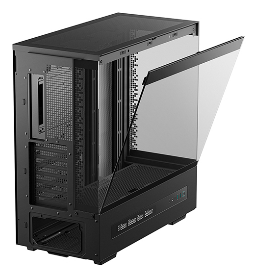 CAJA ORDENADOR GAMING DEEPCOOL ATX CH690 CRISTAL TEMPLADO NEGRA