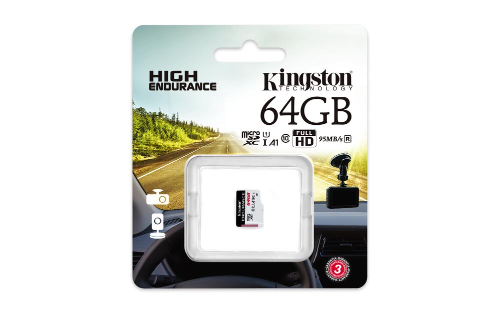TARJETA MEMORIA SDXC 64GB KINGSTON HIGH ENDURANCE UHS-I CL10