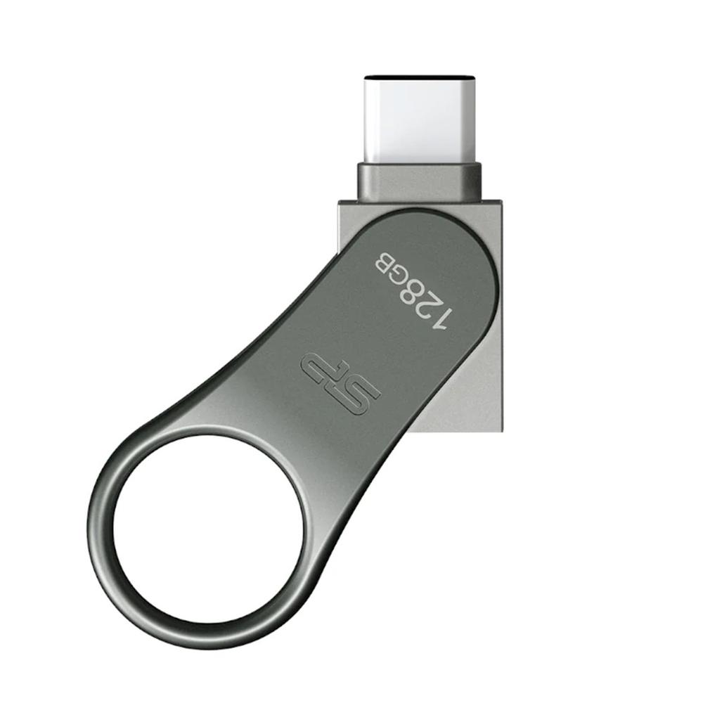 MEMORIA USB 3.2 / USB TIPO C SILICON POWER C80 128GB DUAL METALICO