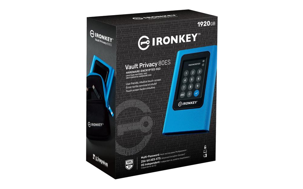 DISCO DURO EXTERNO SSD KINGSTON IRONKEY VAULT PRIVACY 80 1.92TB USB TIPO C