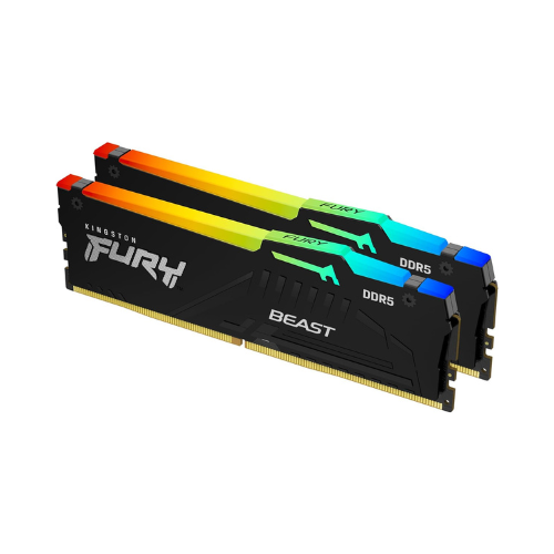 MEMORIA RAM DDR5 32GB 2X16GB KINGSTON / 6000MHZ / PC5 48000 / FURY BEAST RGB / CL36