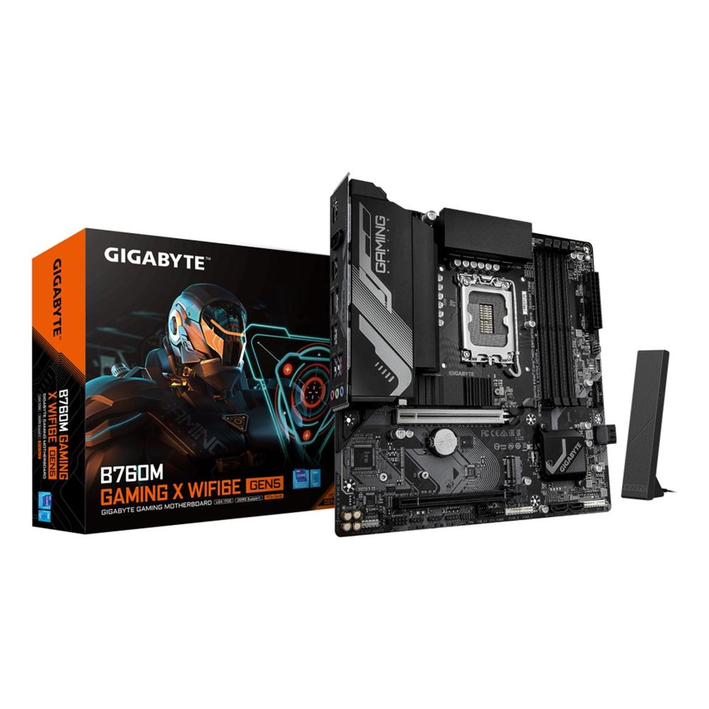 PLACA BASE GIGABYTE B760M GAMING X WIFI6E GEN5 MAT/ 4X DDR5