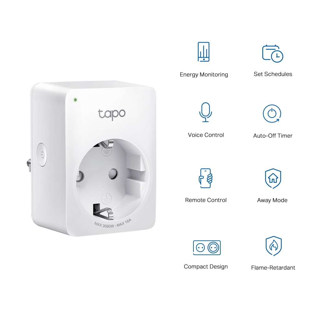 ENCHUFE INTELIGENTE WIFI TP-LINK TAPO P110 PACK 2 UNIDADES