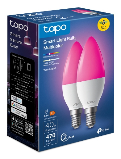 BOMBILLA INTELIGENTE TP-LINK TAPO L430C RGB PACK 2 UNIDADES