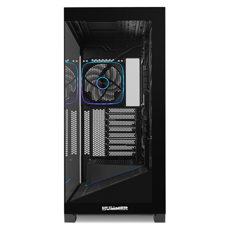 CAJA ORDENADOR GAMING NOX HUMMER BLADE ARGB AIRFLOW ATX CRISTAL TEMPLADO NEGRO