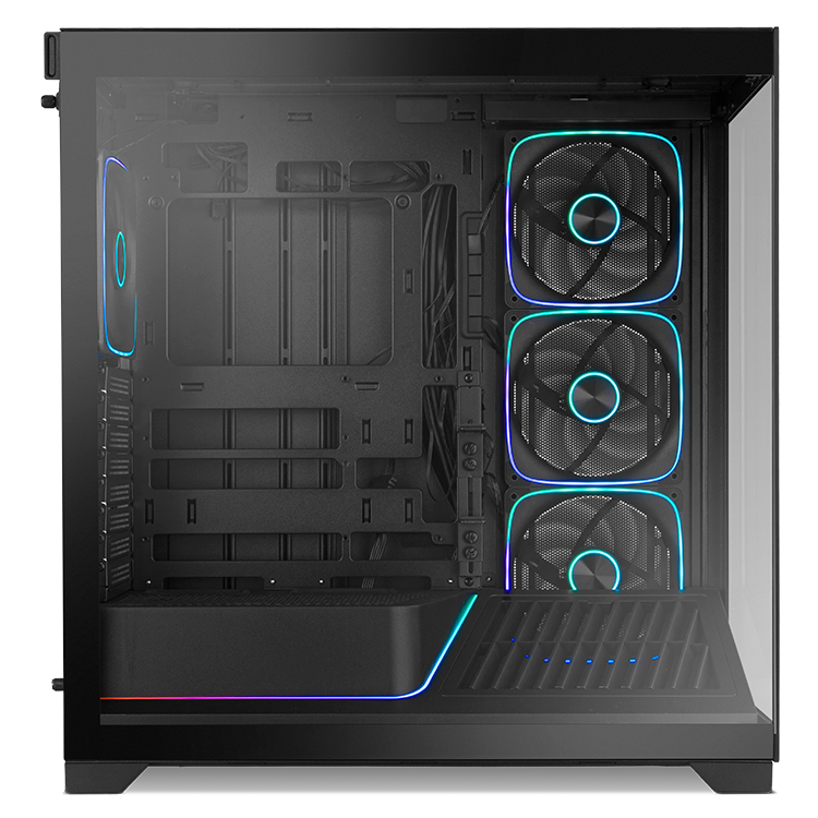 CAJA ORDENADOR GAMING NOX HUMMER BLADE ARGB AIRFLOW ATX CRISTAL TEMPLADO NEGRO