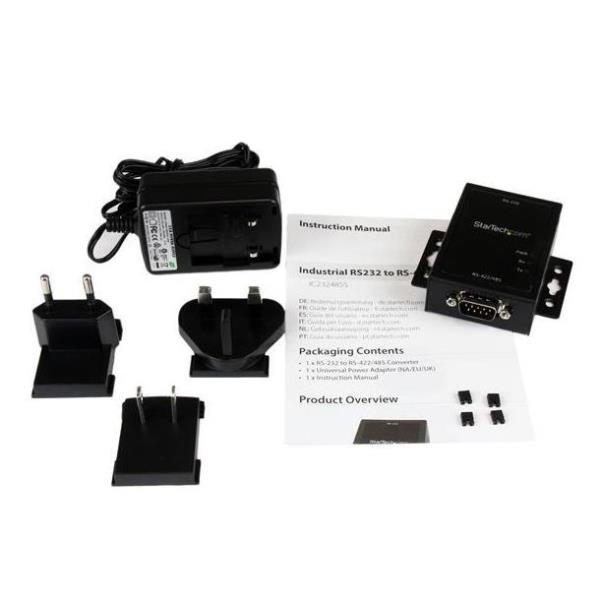 CONVERSOR RS232 A RSS422 RS485 STARTECH MACHO-HEMBRA/ NEGRO