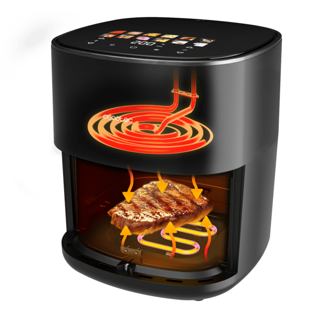 FREIDORA DE AIRE CECOTEC CECOFRY&GRILL DUOHEAT 6500 2200W 6.5L