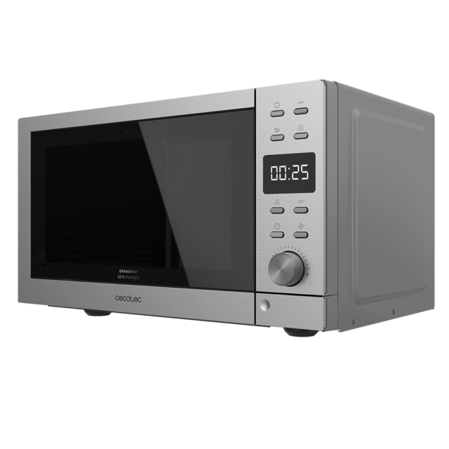 MICROONDAS CECOTEC GRANDHEAT 2010 FLATBED STEEL 700W GRILL 900W 20L