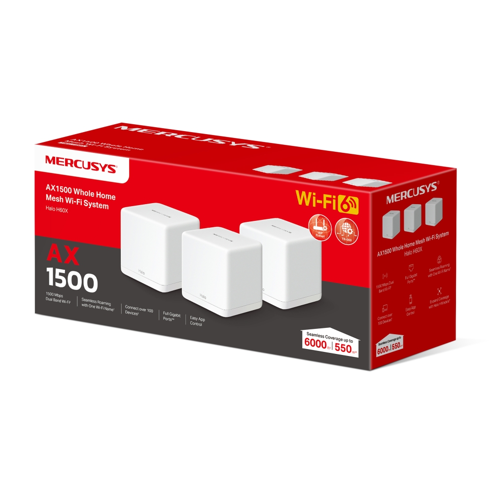 PUNTO DE ACCESO MERCUSYS HALO H60X 3-PACK