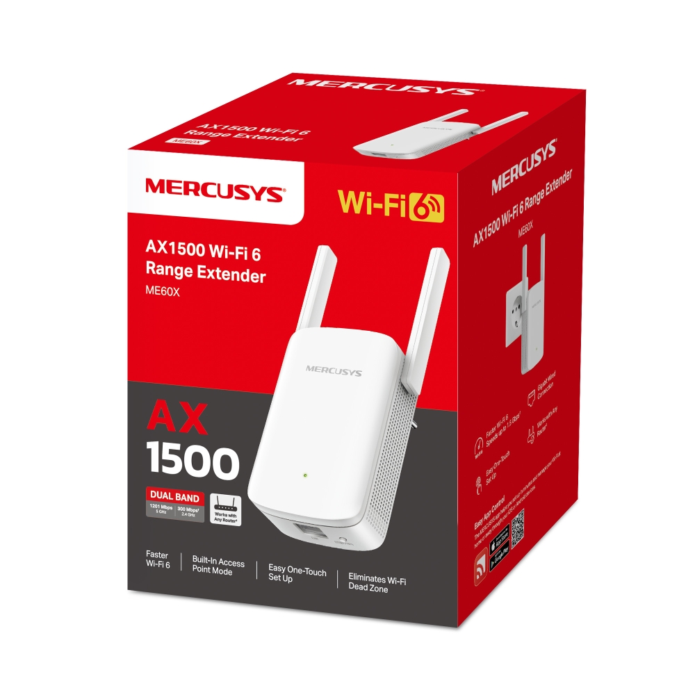 REPETIDOR WIFI6 MERCUSYS MERCUSYS ME60X AX1500