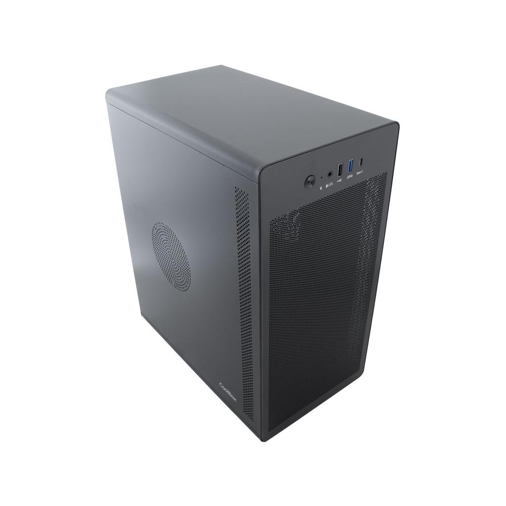 CAJA ORDENADOR COOLBOX M100 MATX FRONTAL REJILLA NEGRO USB 3.2