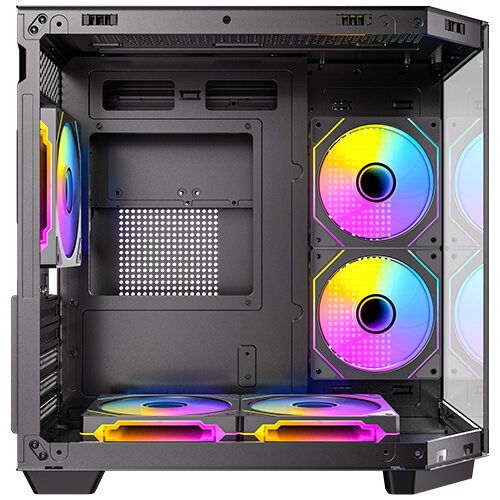 CAJA ORDENADOR GAMING ANTEC CX M2 ARGB MATX CRISTAL TEMPLADO NEGRA