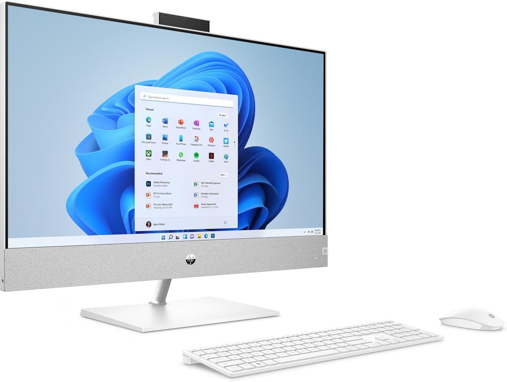ORDENADOR ALL IN ONE HP 27-ca0021ns 27'' Ryzen 5-5500U/16GB/ SSD512GB/ TACTIL/ W11/ TECLADO Y RATON