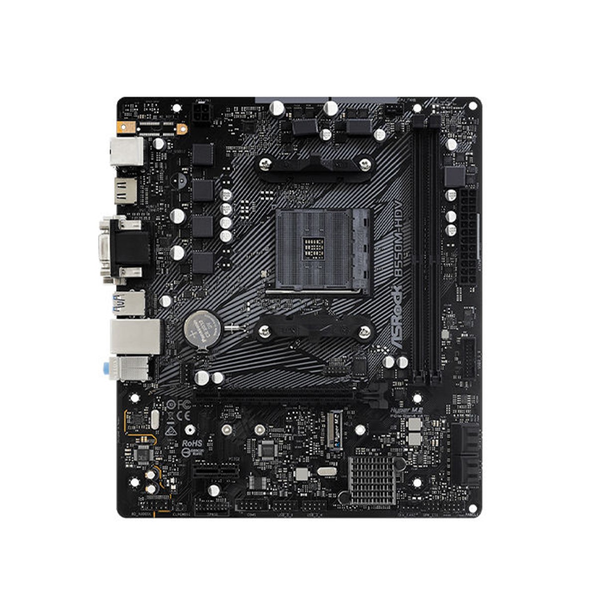 PLACA BASE ASROCK AMD AM4 B550M-HDV M-ATX/ 2X DDR4/ 4X SATA3/ 4X USB 3.2/ 2X USB 2.0 90-MXBDJ0-A0UAYZ