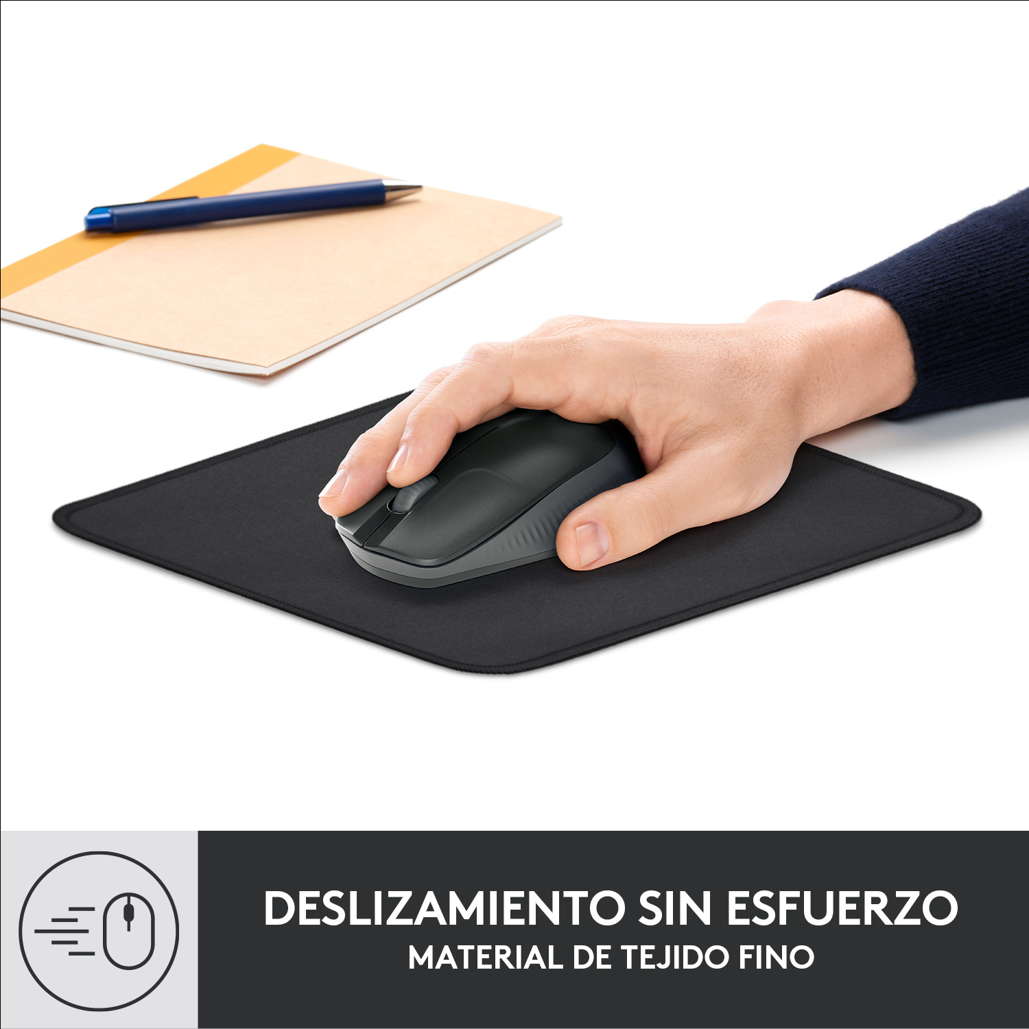ALFOMBRILLA LOGITECH DESK MAT - STUDIO SERIES GRAFITO
