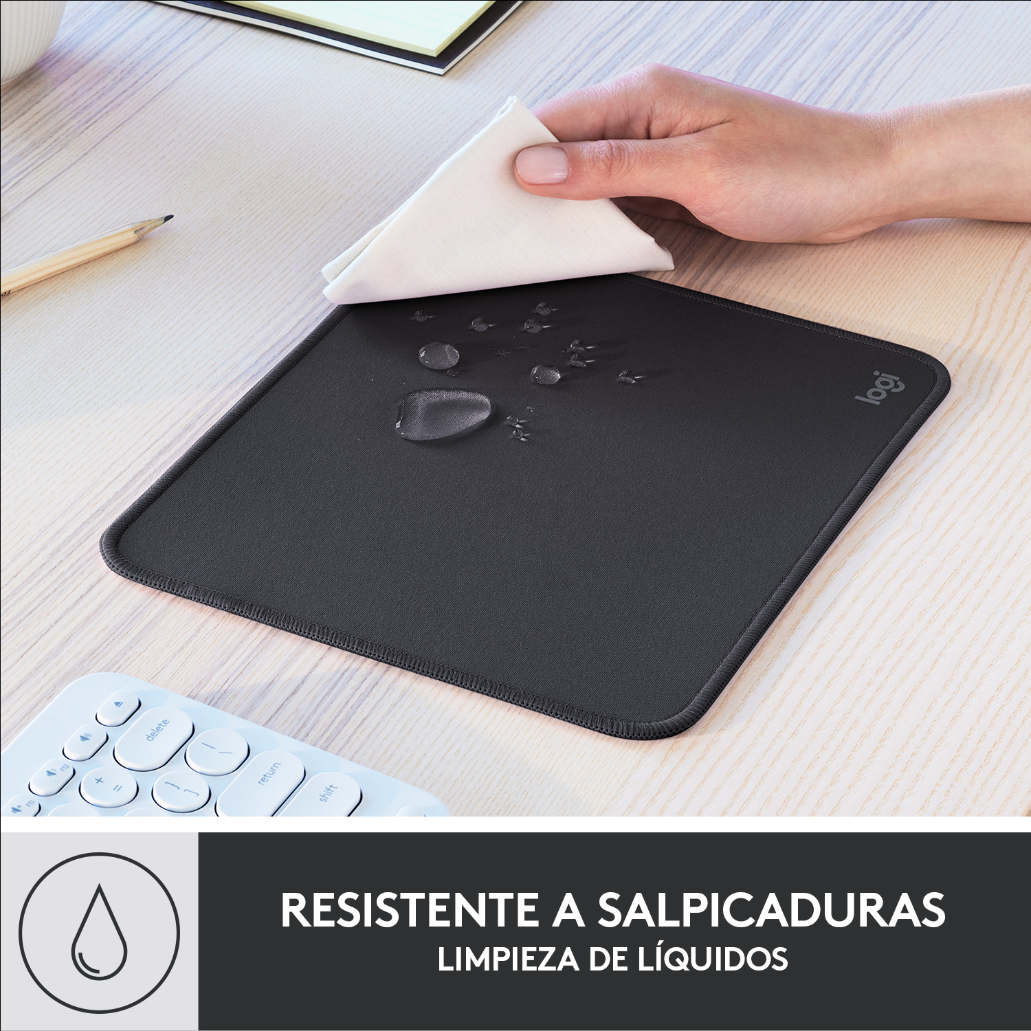 ALFOMBRILLA LOGITECH DESK MAT - STUDIO SERIES GRAFITO