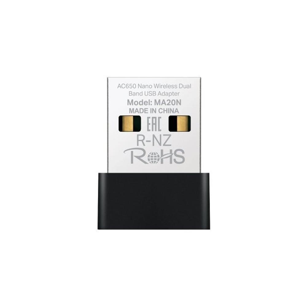 ADAPTADOR USB RED MERCUSYS MA20N 433MBPS