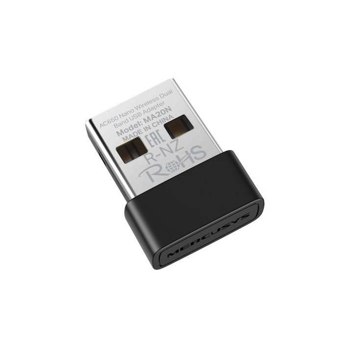 ADAPTADOR USB RED MERCUSYS MA20N 433MBPS