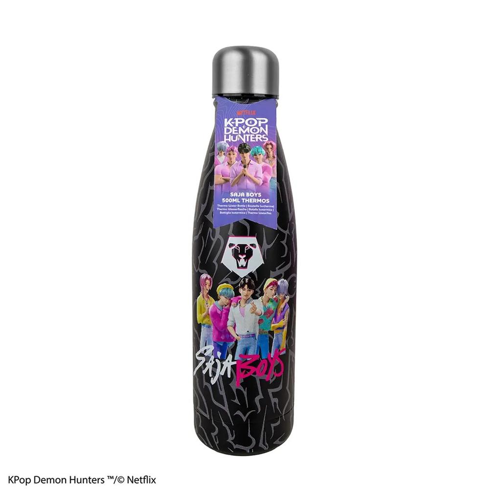 BOTELLA ISOTERMICA CINEREPLICAS KPOP DEMON HUNTERS SAJA BOYS 500ML