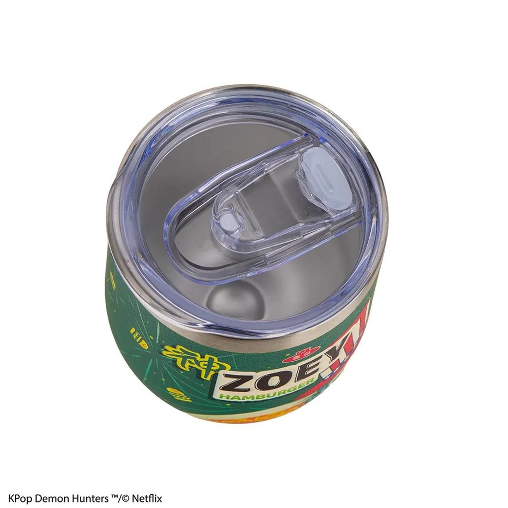TAZA DE VIAJE ISOTERMICA CINEREPLICAS KPOP DEMON HUNTERS ZOEY HAMBURGER