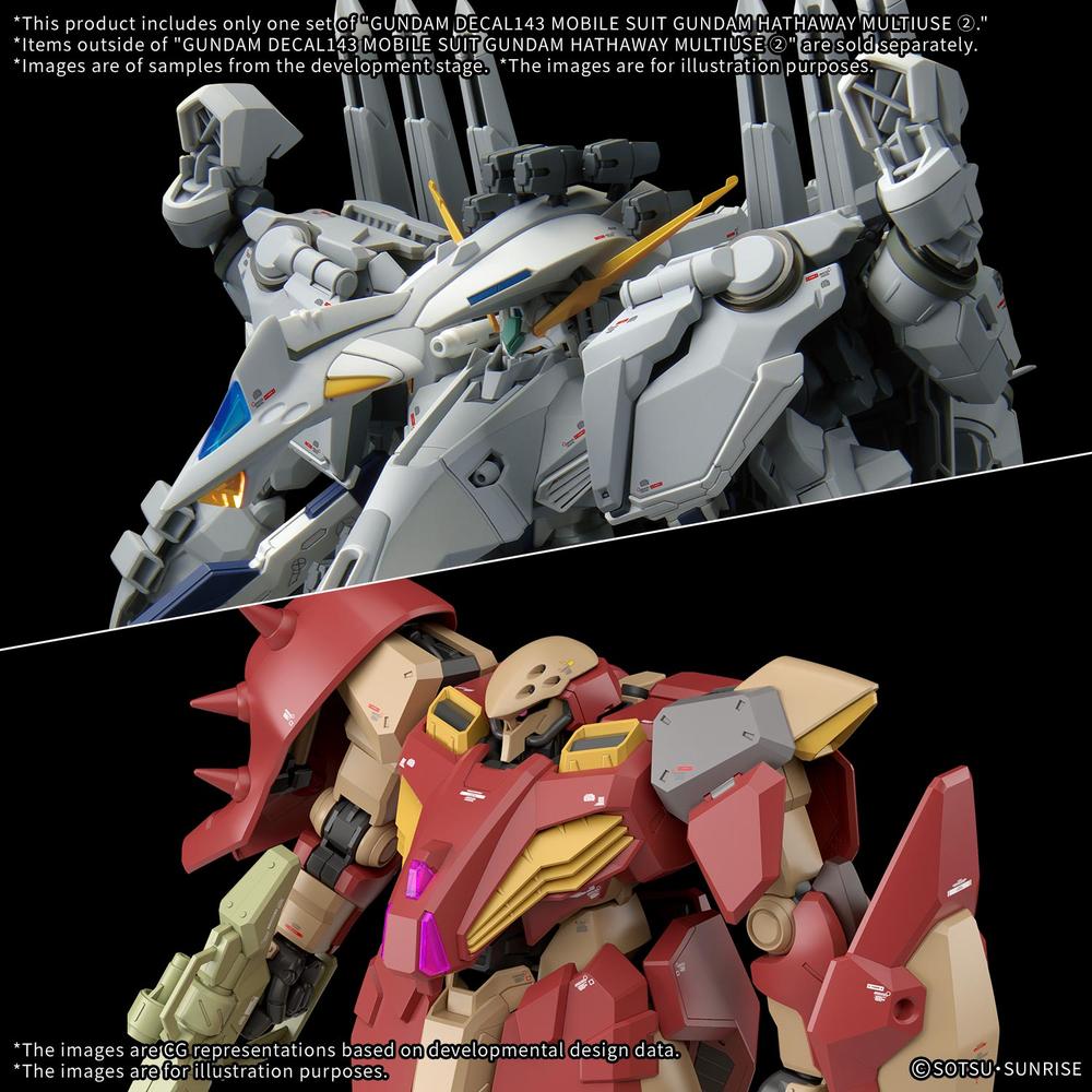 CALCOMANIA G-DECAL 143 MS GUNDAM HATHAWAY MU2