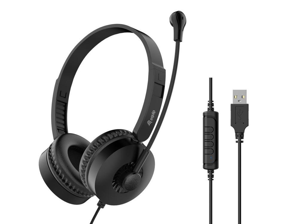 AURICULARES USB EQUIP 245301 NEGRO