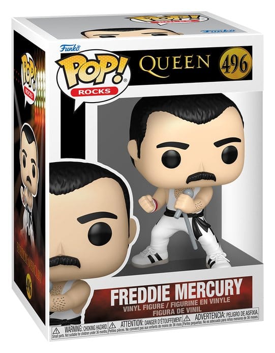 FUNKO POP Rocks: Queen- F. Mercury (White Singlet)