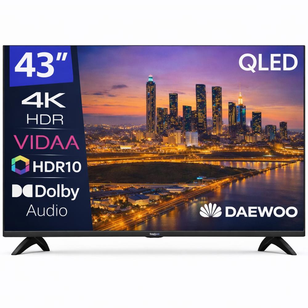 TV DAEWOO 43" QLED 4K UHD / 43VB56QV / SMART TV