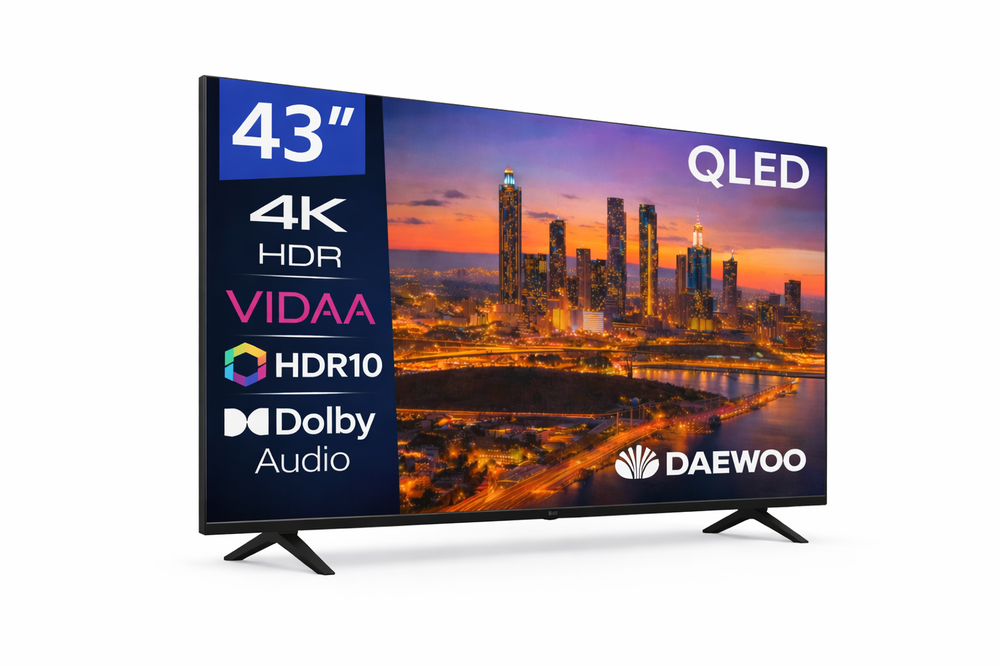 TV DAEWOO 43" QLED 4K UHD / 43VB56QV / SMART TV