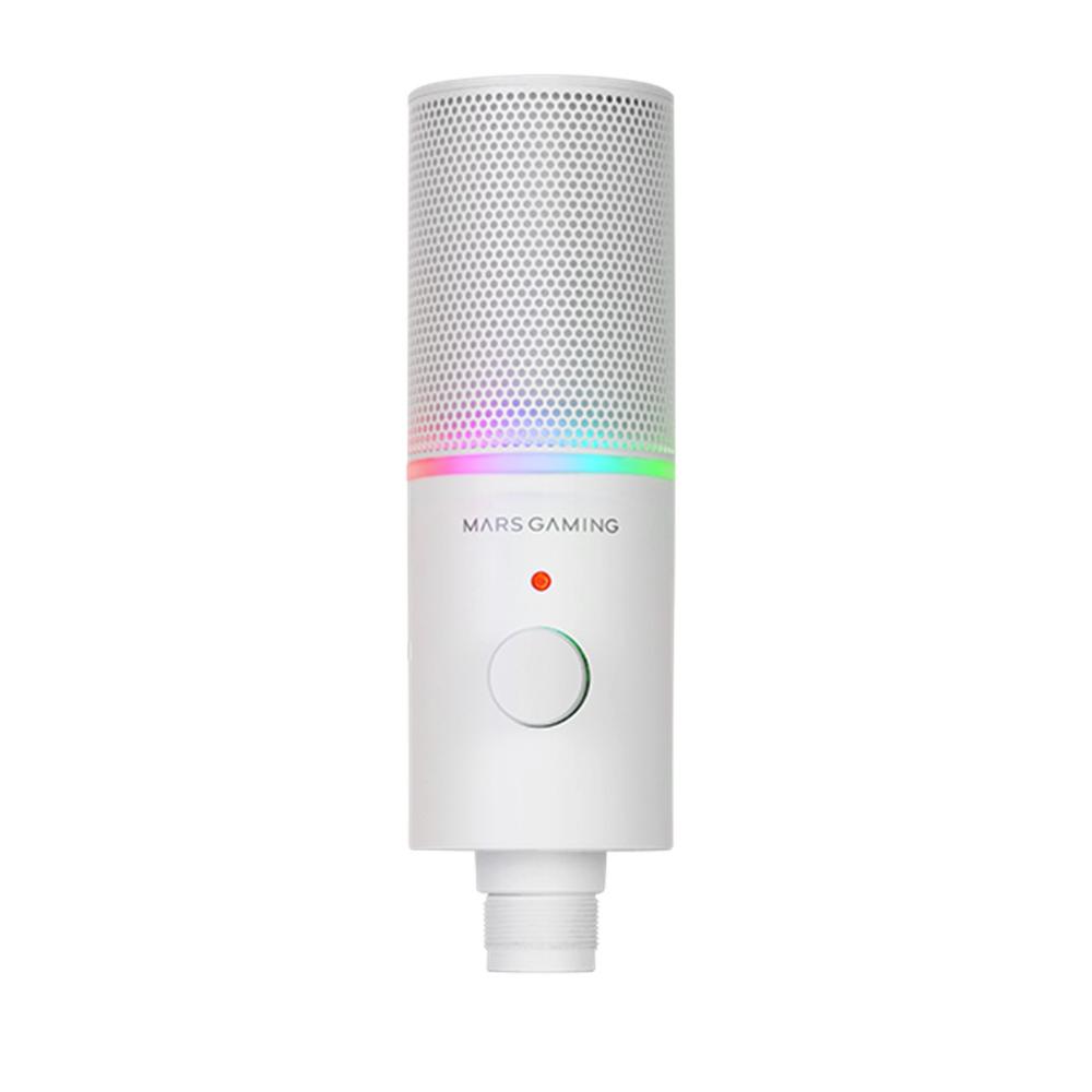MICROFONO PROFESIONAL MARS GAMING MMICXT BLANCO