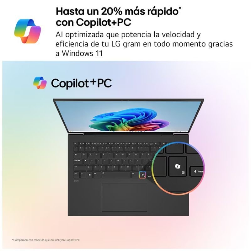 PORTATIL LG GRAM PRO 16Z90TS-G U9-288V/ 32GB/ SSD 1TB/ 16"/ W11H