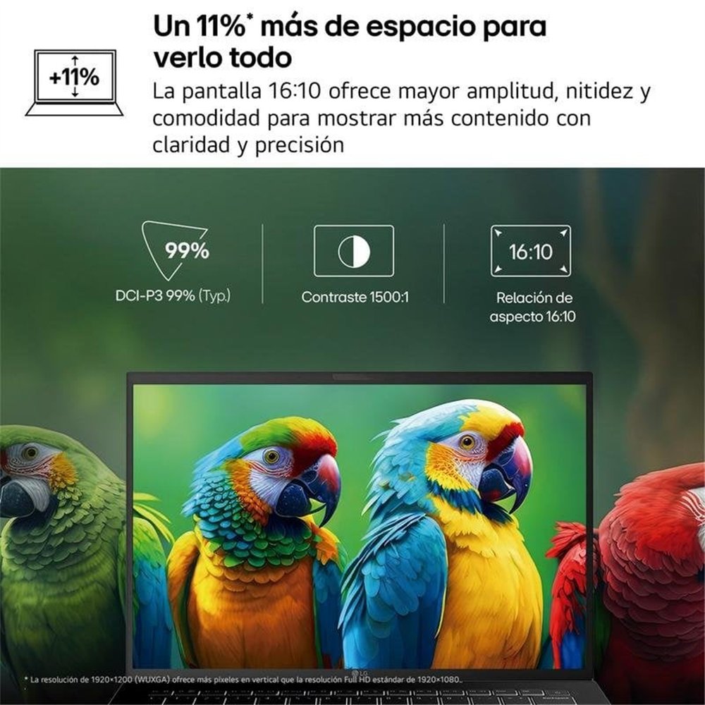 PORTATIL LG GRAM PRO 16ZD90U-G U7-355/ 32GB/ SSD 512GB/ 16"/ FREEDOS