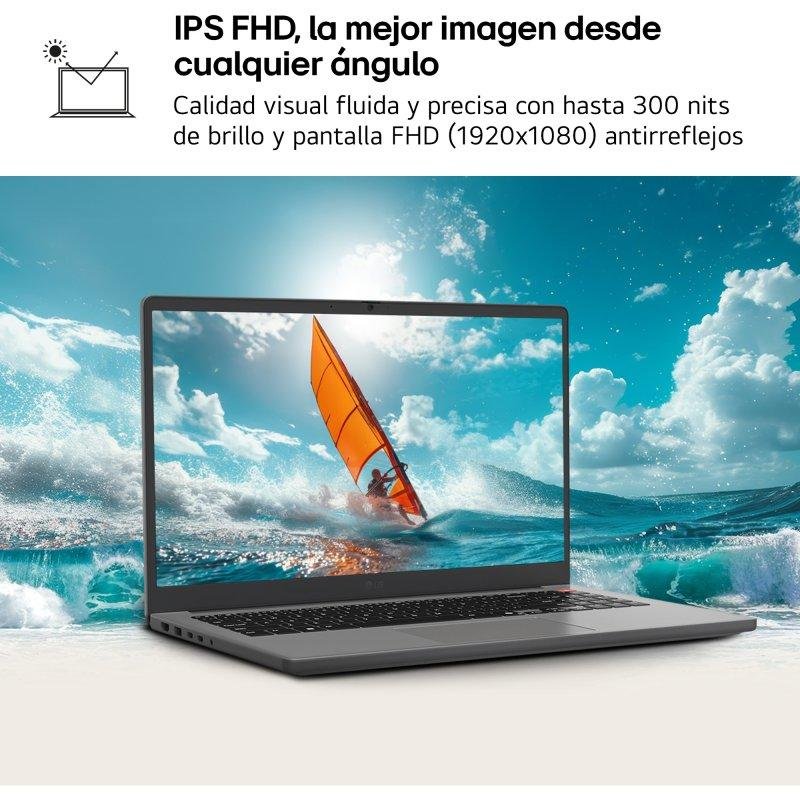 PORTATIL LG GRAM BOOK 15U50U-G.AA55BN U5-115U/ 16GB/ SSD 512GB/ 15" FHD/ W11H