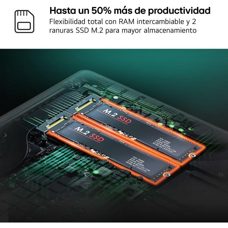 PORTATIL LG GRAM BOOK 15U50U-G.AA55BN U5-115U/ 16GB/ SSD 512GB/ 15" FHD/ W11H