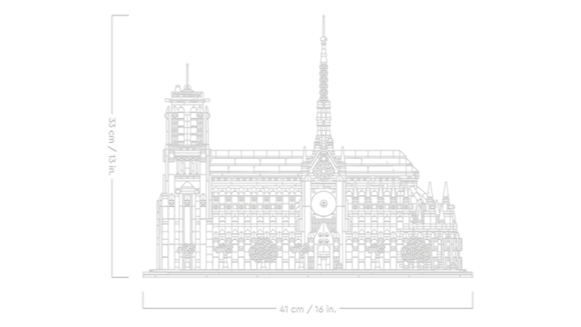 LEGO ARCHITECTURE NOTRE DAME PARIS