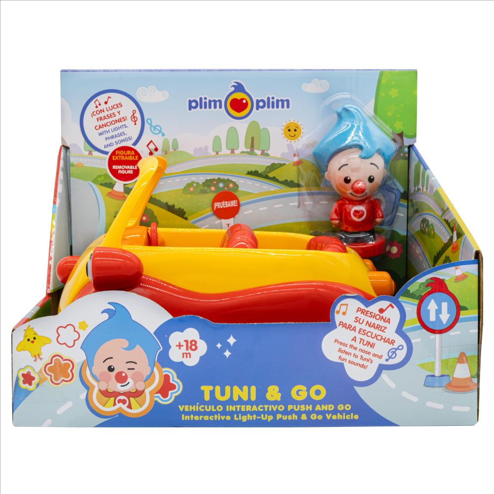 VEHICULO INTERACTIVO TUNI & PLIM PLIM PUSH AND GO