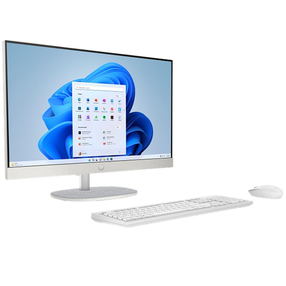 ORDENADOR ALL IN ONE HP 24-cr0014ns CEL N100/ 8GB/ SSD 512GB/ 23.8"/ FREEDOS/ BLANCO
