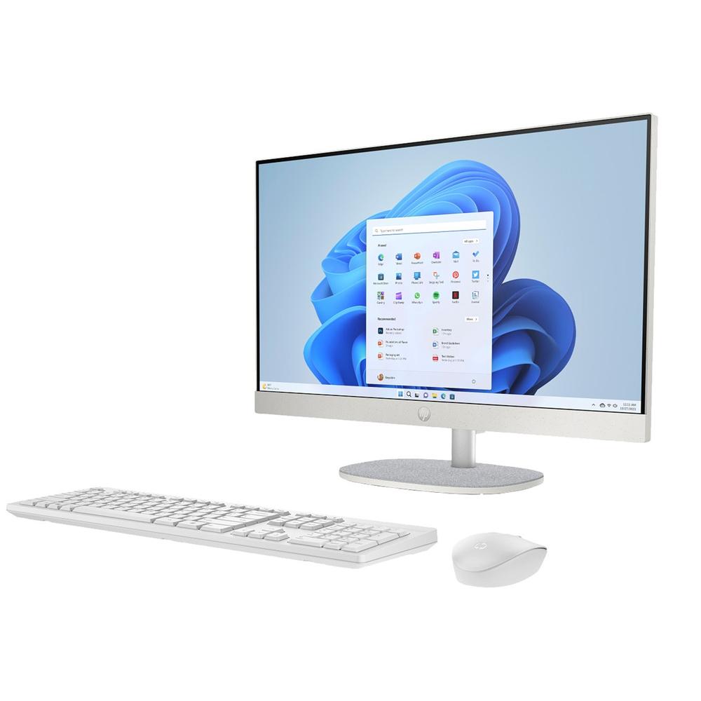 ORDENADOR ALL IN ONE HP 24-cr0014ns CEL N100/ 8GB/ SSD 512GB/ 23.8"/ FREEDOS/ BLANCO