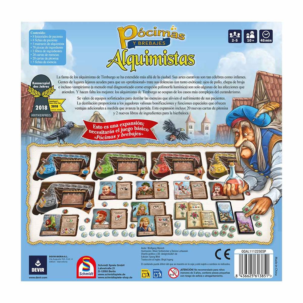 EXPANSIÓN JUEGO DE MESA PÓCIMAS Y BREBAJES: ALQUIMISTAS