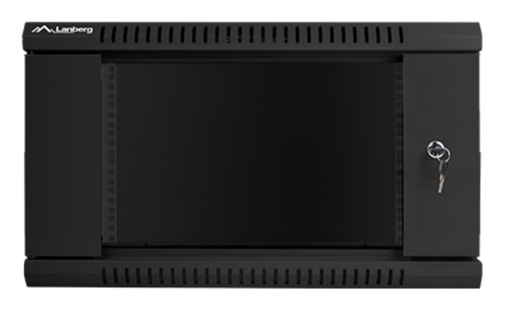 Lanberg WF01-6606-10B armario rack 6U Bastidor de pared Negro