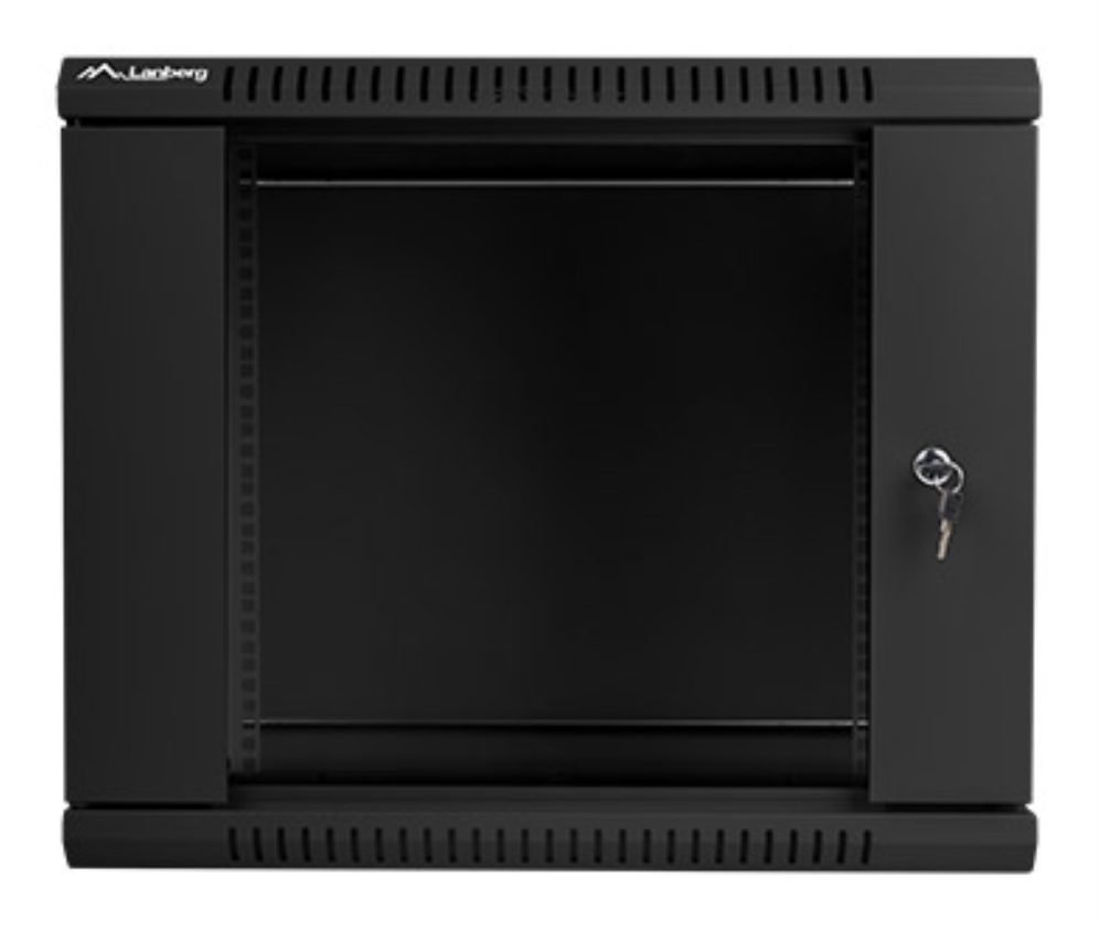 Lanberg WF01-6609-10B armario rack 9U Bastidor de pared Negro
