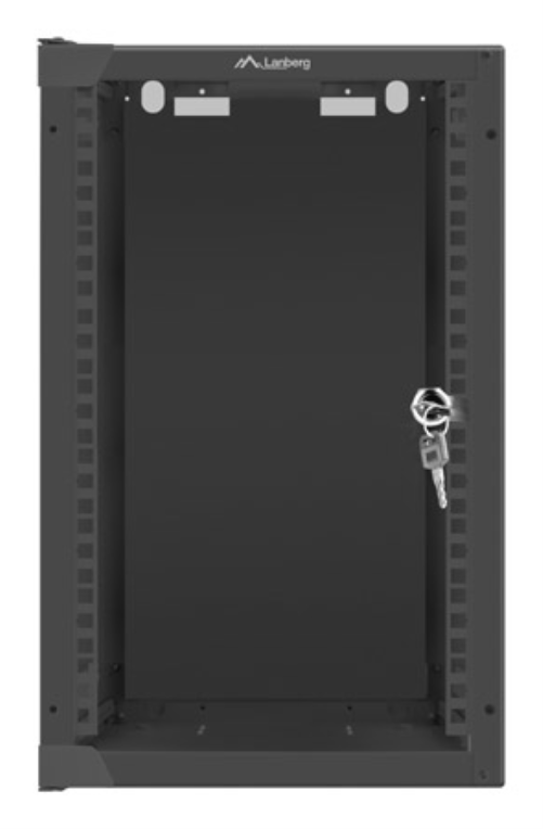 Lanberg WF10-2309-10B armario rack 9U Bastidor de pared Negro