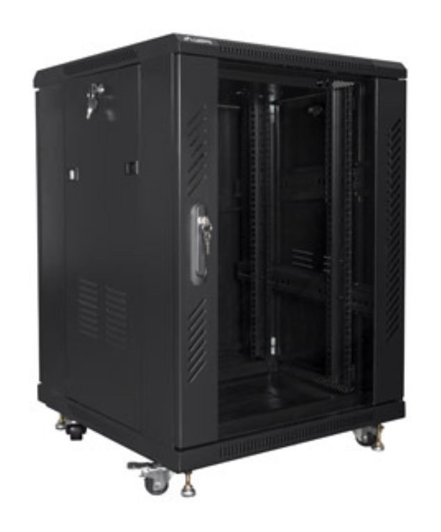 Lanberg FF01-6615-12B armario rack 15U Rack o bastidor independiente Negro