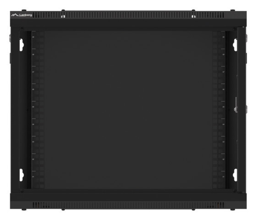 Lanberg WF01-6609-00B armario rack 9U Bastidor de pared Negro