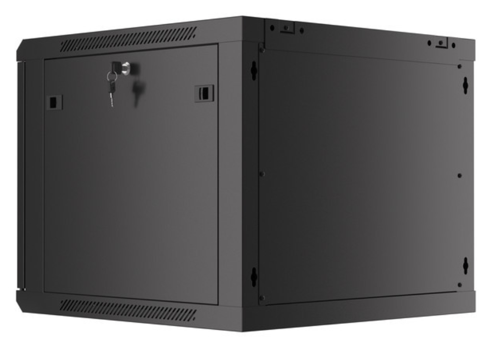 Lanberg WF01-6609-00B armario rack 9U Bastidor de pared Negro