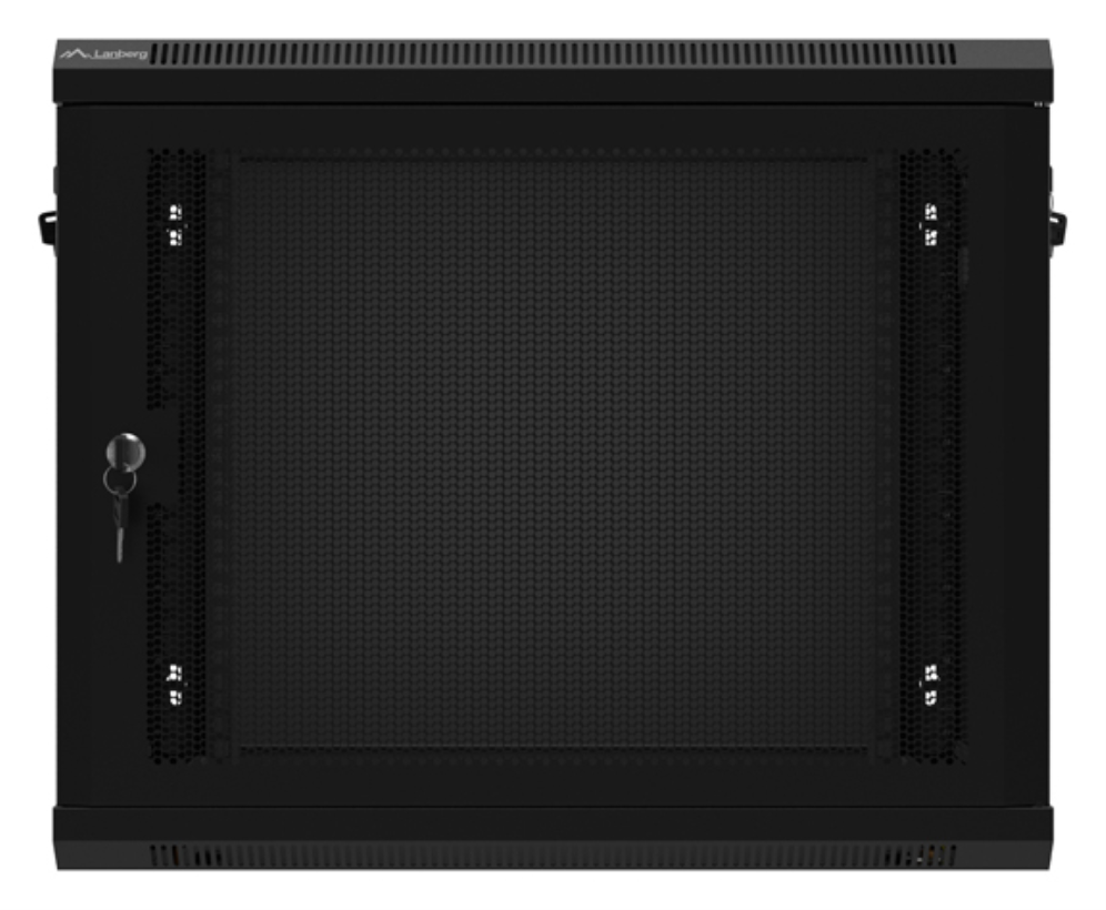 Lanberg WF01-6409-23B armario rack 9U Bastidor de pared Negro